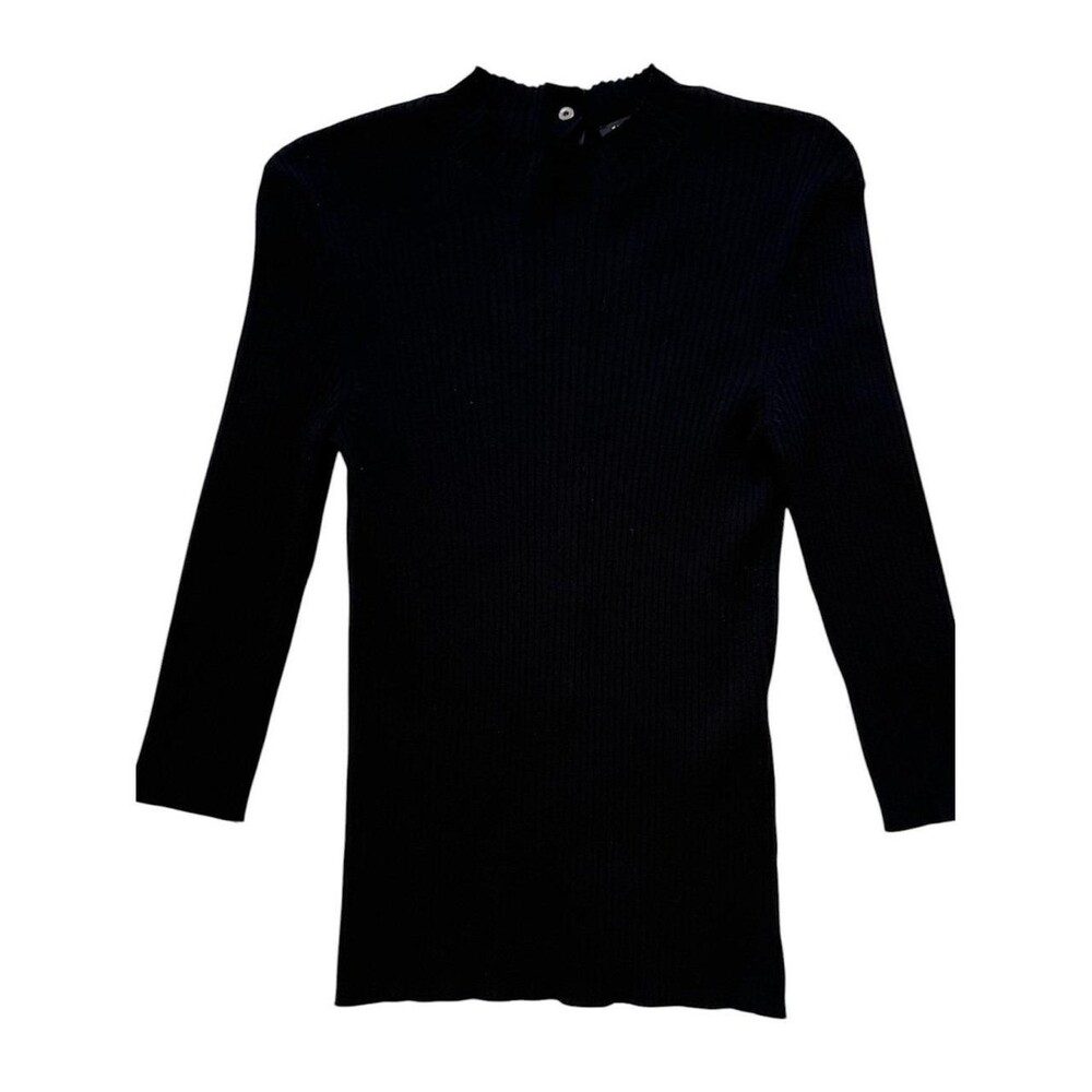 Maje Women's Black and Gold Shirt - Picture 2 of 7